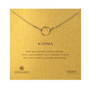 the original karma necklace, gold